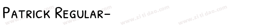 Patrick Regular字体转换